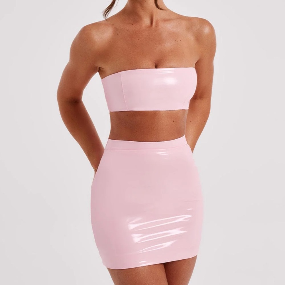 Pink Mini Pencil Skirt for Night Out